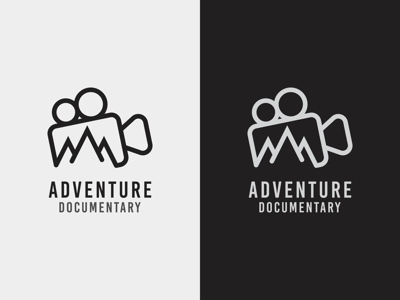 concepto de diseño de logotipo de aventura. la exploración salvaje vector