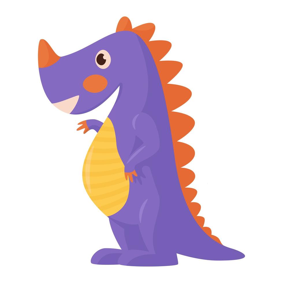 kids toy cute dinosaur isolated vector illustration