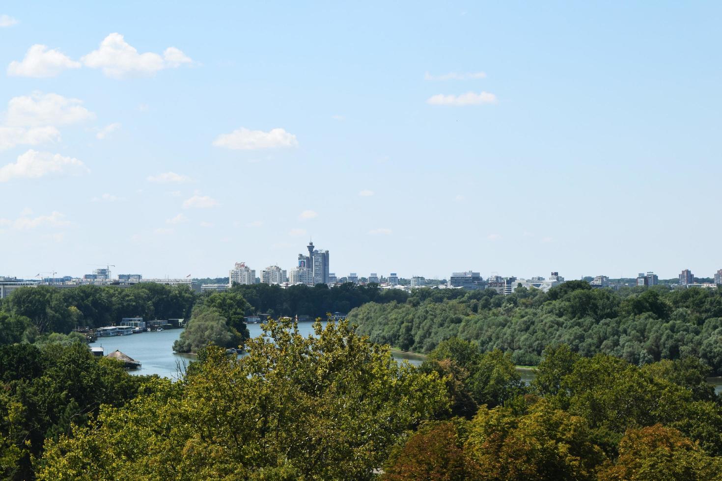 view of the Danube. Belgrade,Serbia photo