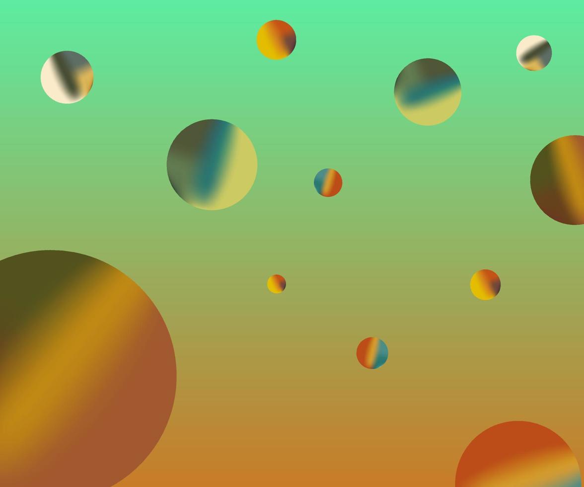 3d ball gradient mbackground design vector