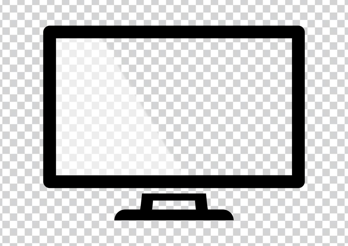 computer display monitor icon vector