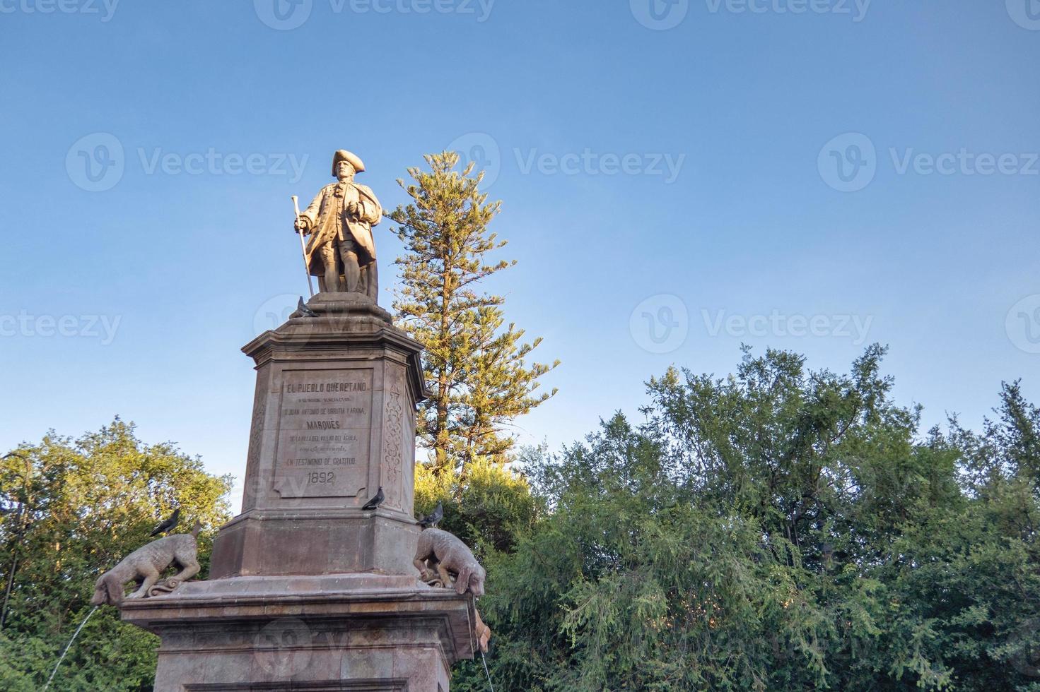 Statue and fountain of the puppies in Queretaro, Mexico photo