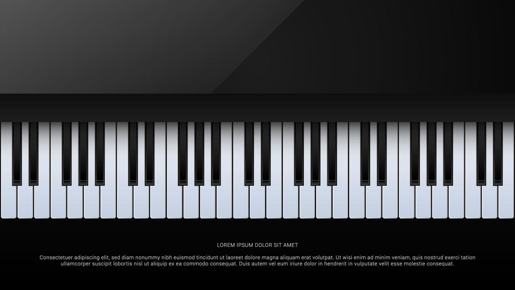 Grand piano poster illustration vector