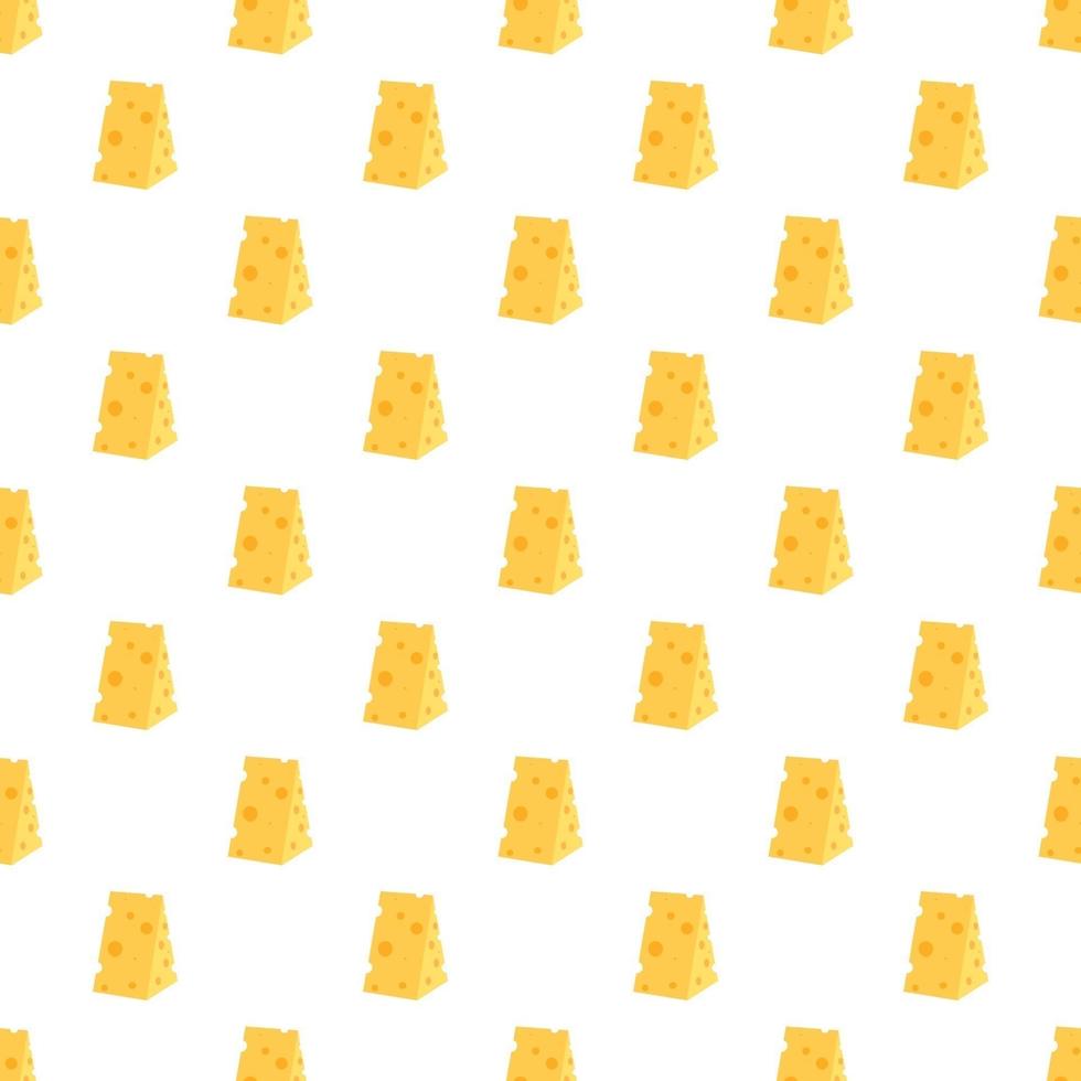 Cheese seamless pattern. Pieces of yellow cheese vector