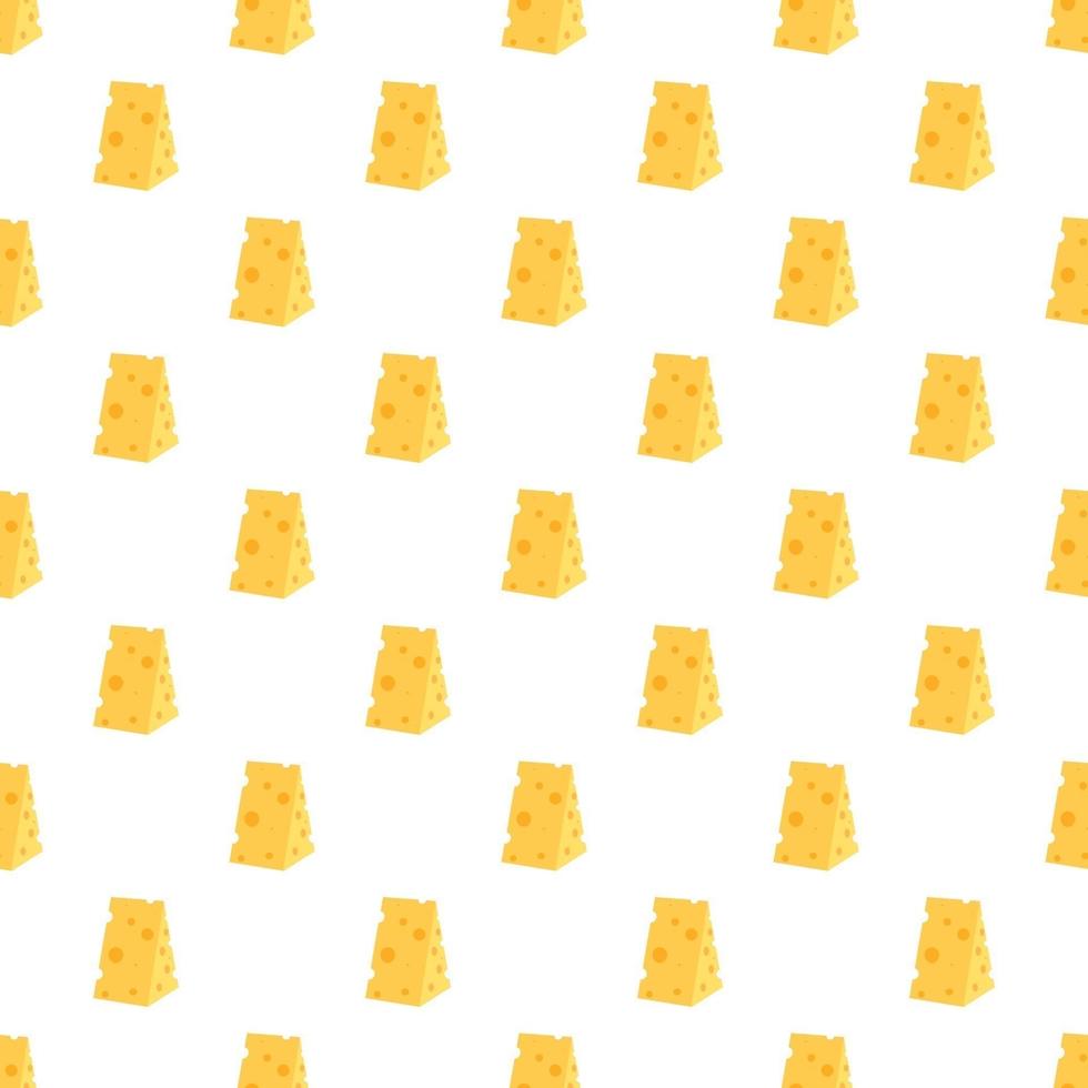 Cheese seamless pattern. Pieces of yellow cheese vector