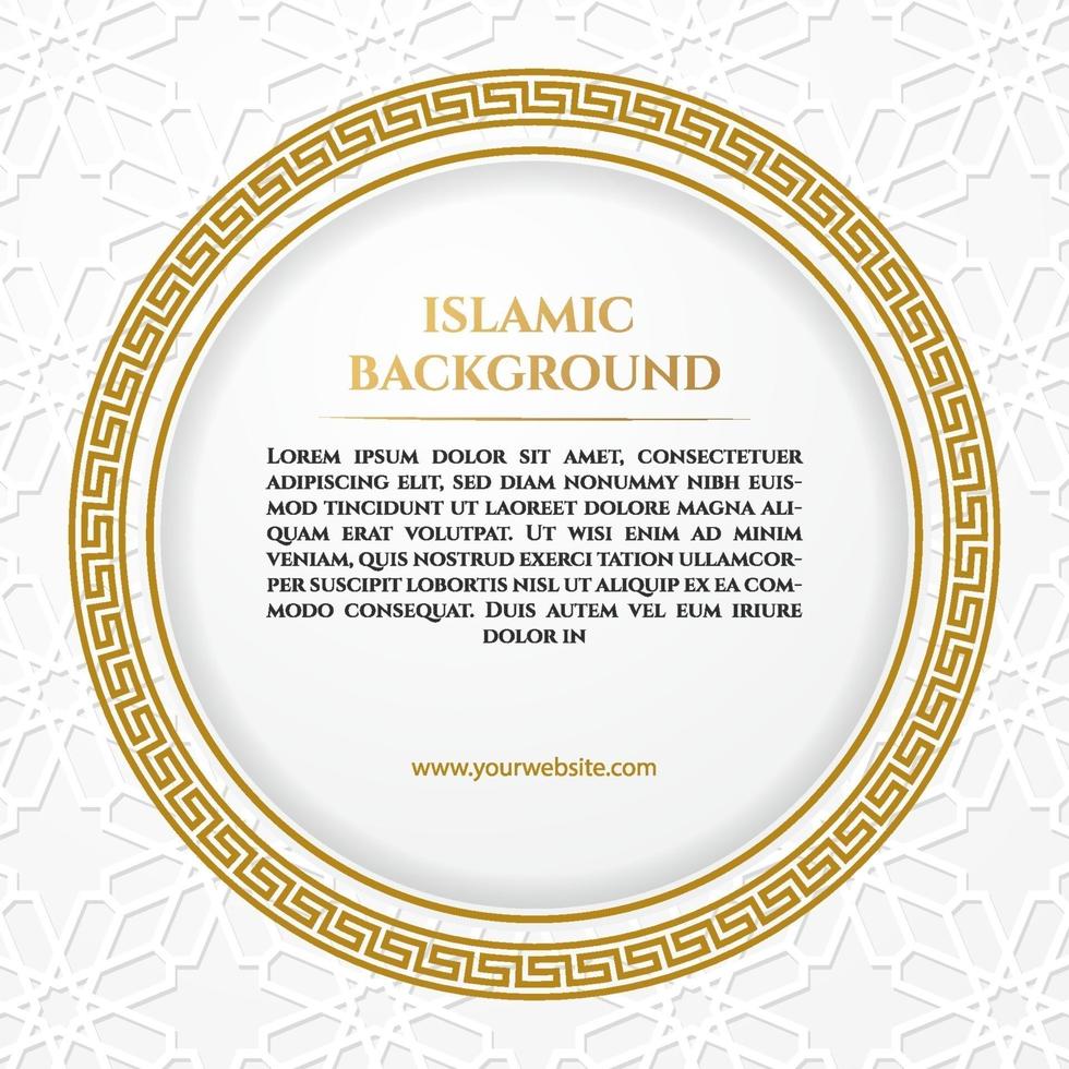 White Islamic Patern Background vector