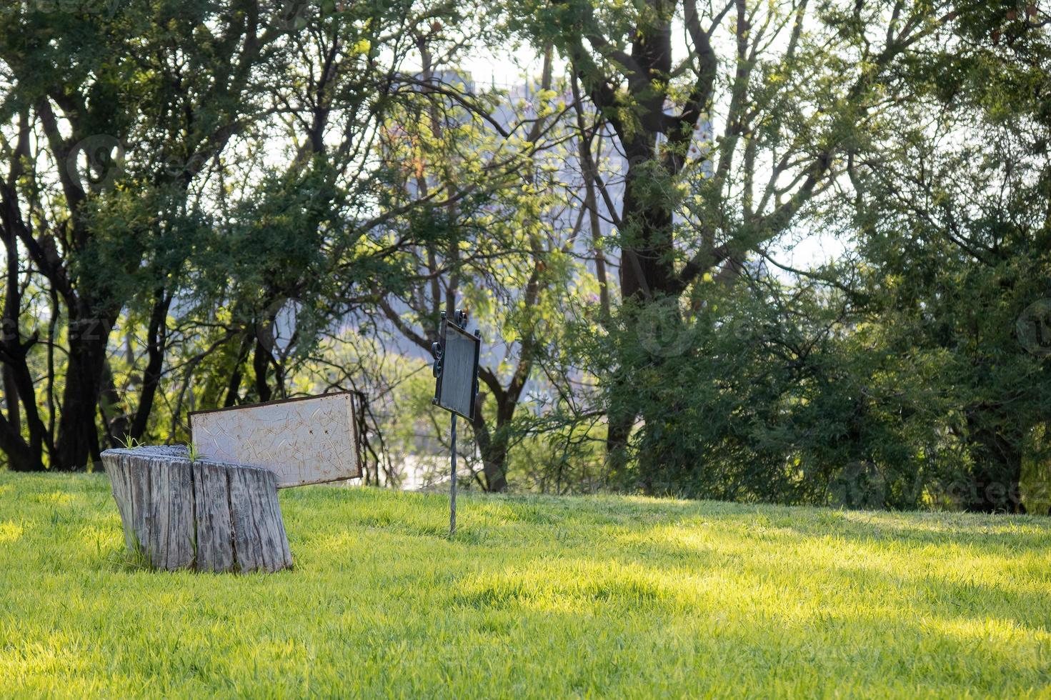 Notice to keep off the grass photo