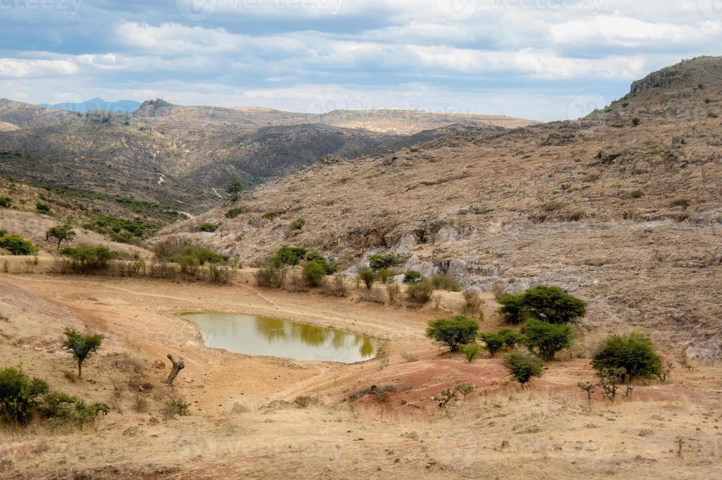 Dam with very little water in Doctor Mora Guanajuato photo