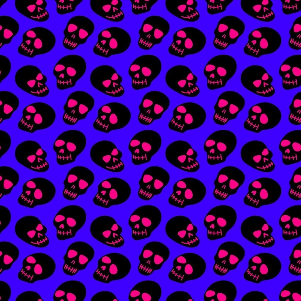 seamless pattern  with Skulls vector