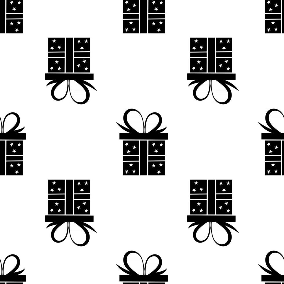 seamless gifts pattern vector