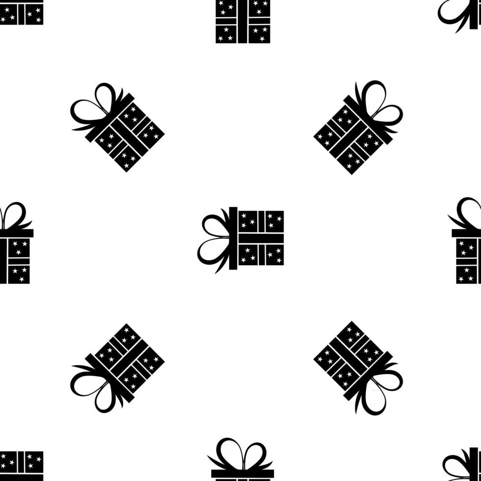 patrón de cajas de regalo de navidad vector