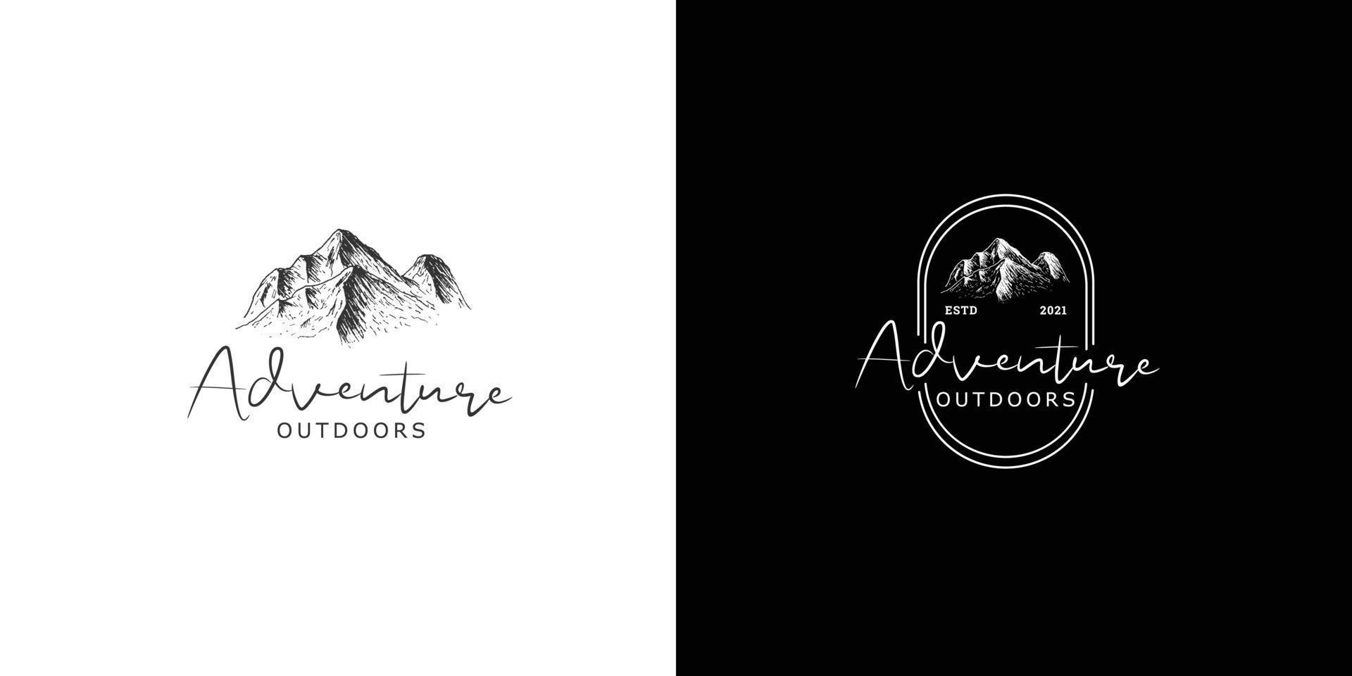 adventure logo design concept. The wild exploring vector