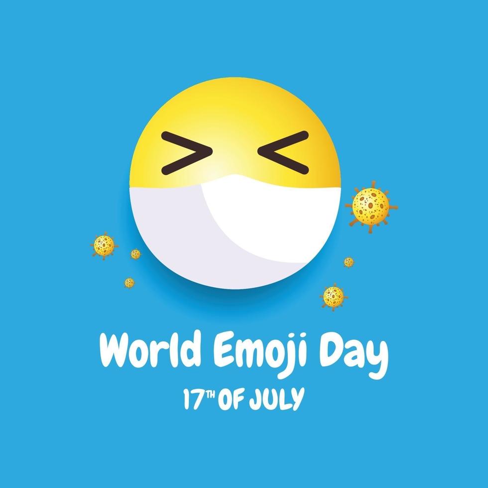 World emoji day design concept vector