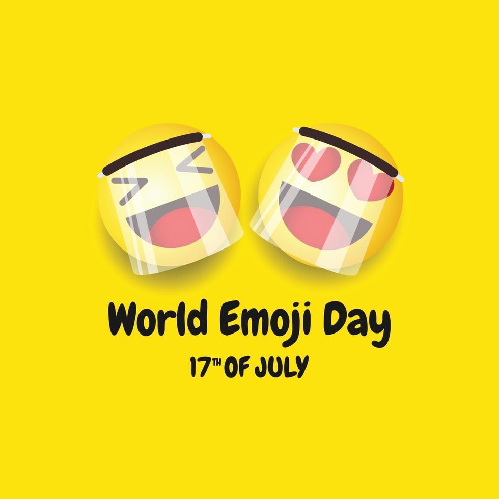 World emoji day design concept vector