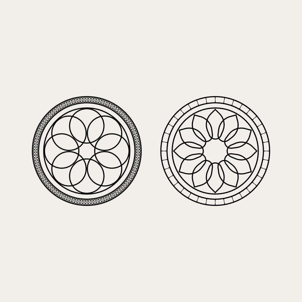 diseño de patrones sin fisuras coreano tradicional con ilustración de vector de flores florales redondeadas