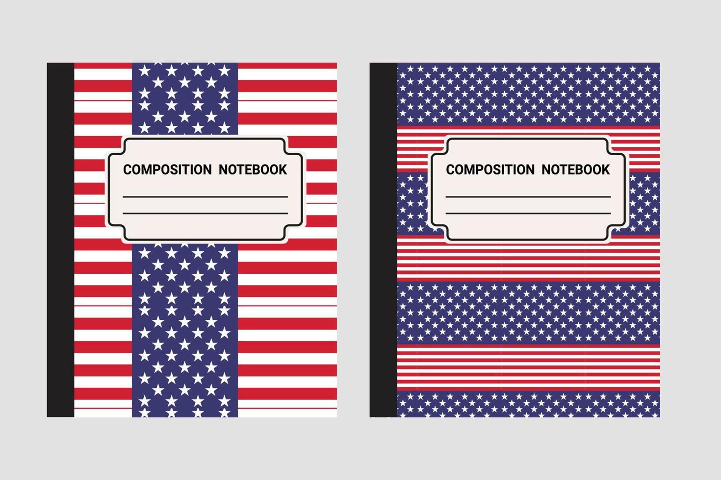 veterans day Composition notebook vector