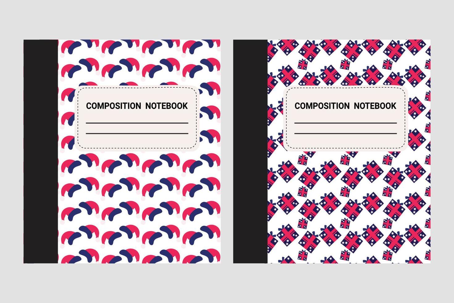 Christmas composition book vector