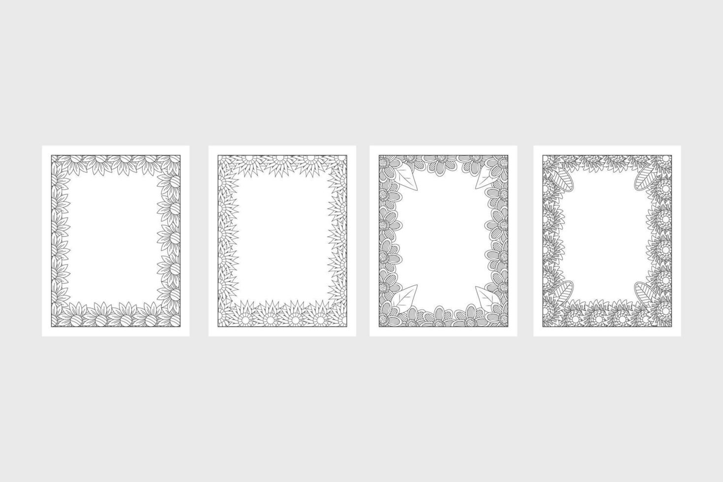 floral border mandala design vector