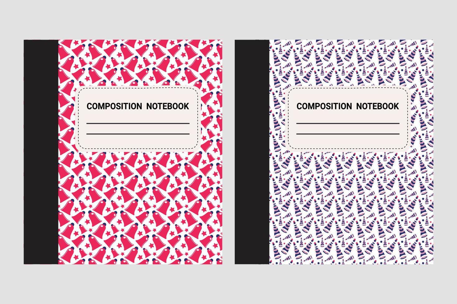 Christmas composition book vector