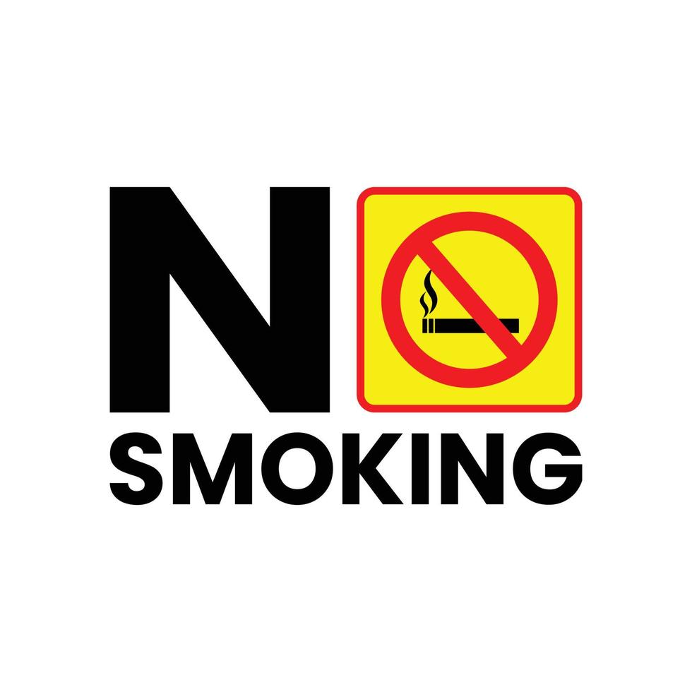 Vector no smoking symbol. suitable for use in public places where smoking is not allowed. no smoking notice. stay healthy without cigarette smoke.