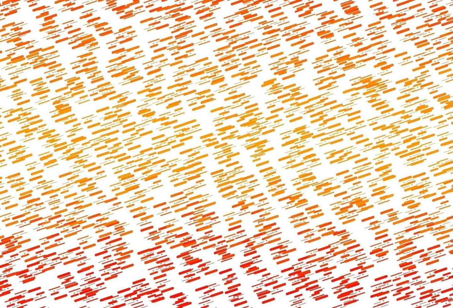 textura de vector naranja claro con líneas de colores.