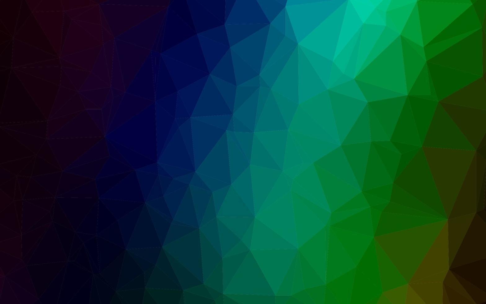 Dark Multicolor, Rainbow vector abstract polygonal texture.