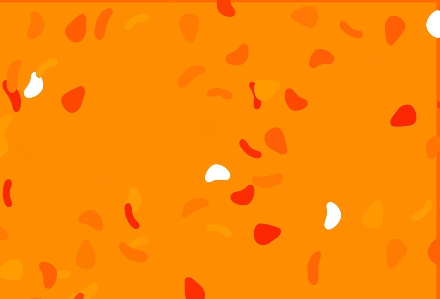 Light Orange vector background with abstract forms.