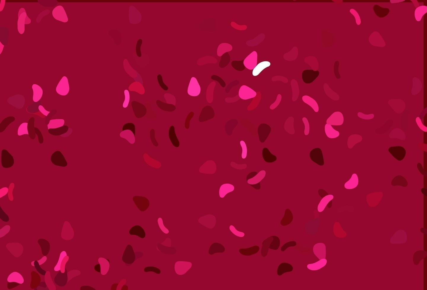 Light Pink vector template with memphis shapes.