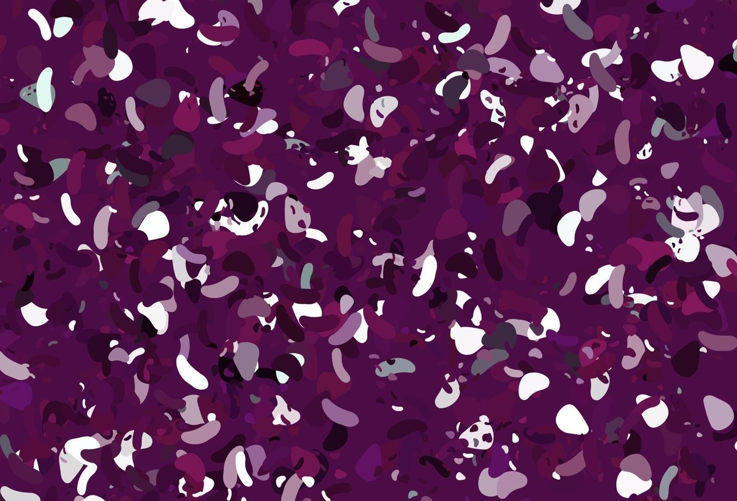 Light Pink vector pattern with chaotic shapes.