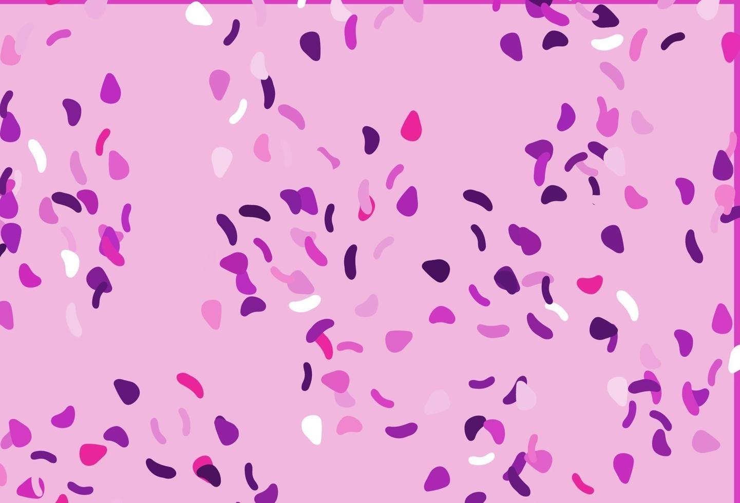 Light Pink vector pattern with chaotic shapes.