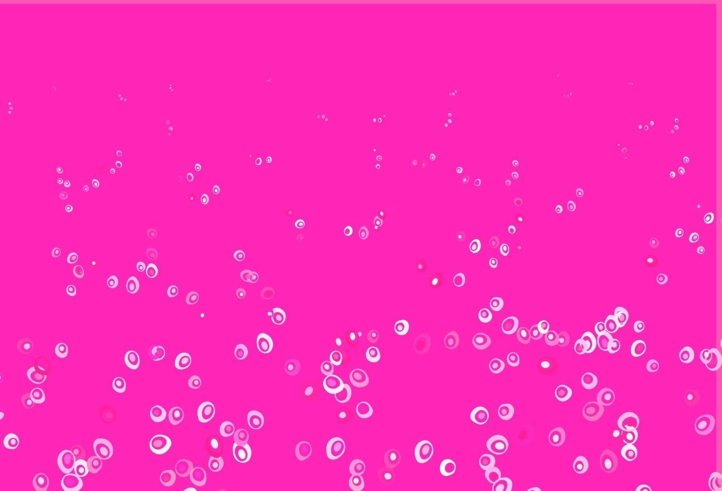 Light Pink vector pattern with spheres.