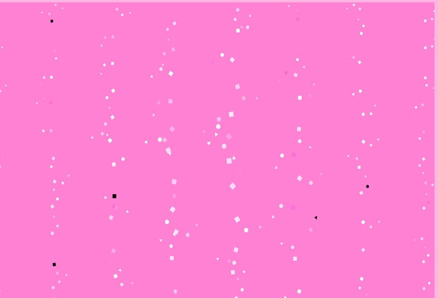 Light Pink vector background with triangles, circles, cubes.