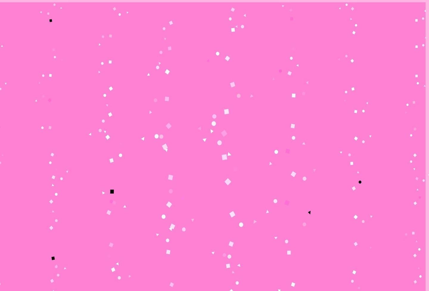 Light Pink vector background with triangles, circles, cubes.