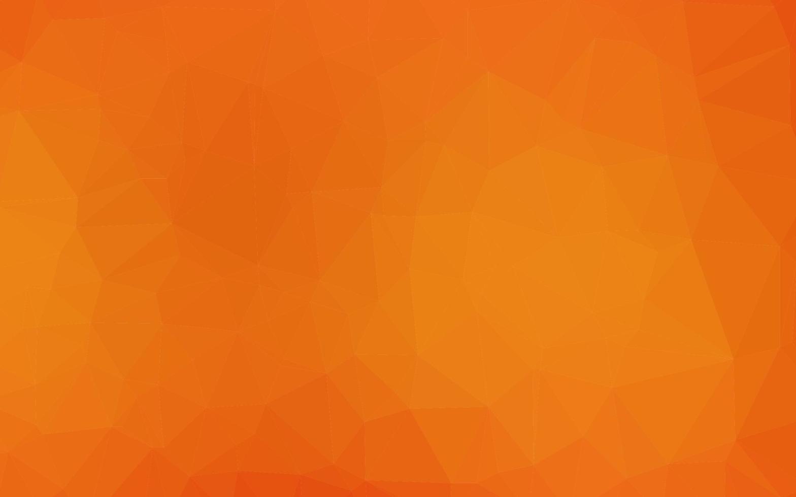 Light Orange vector polygon abstract backdrop.