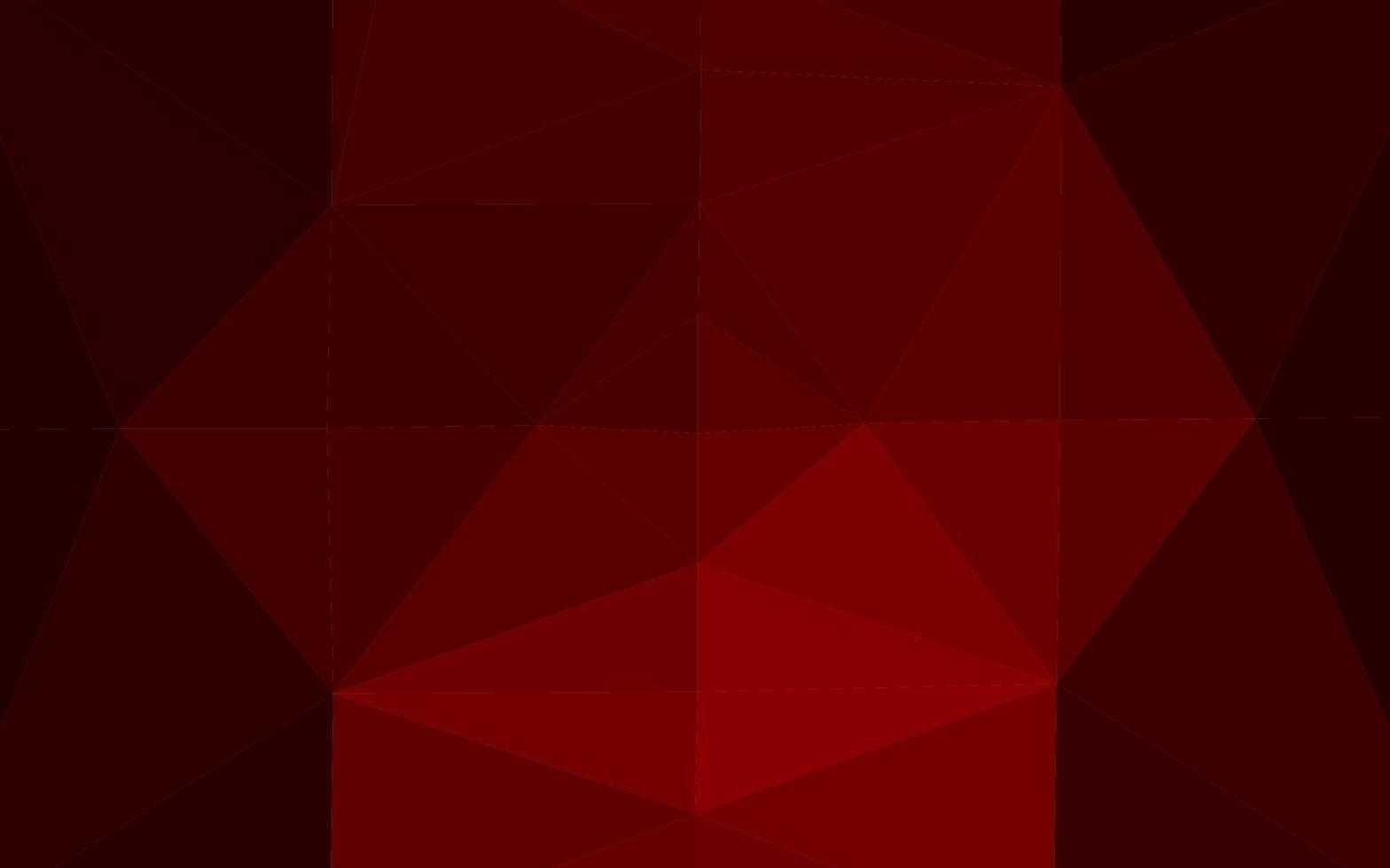 diseño abstracto de polígono de vector rojo oscuro.