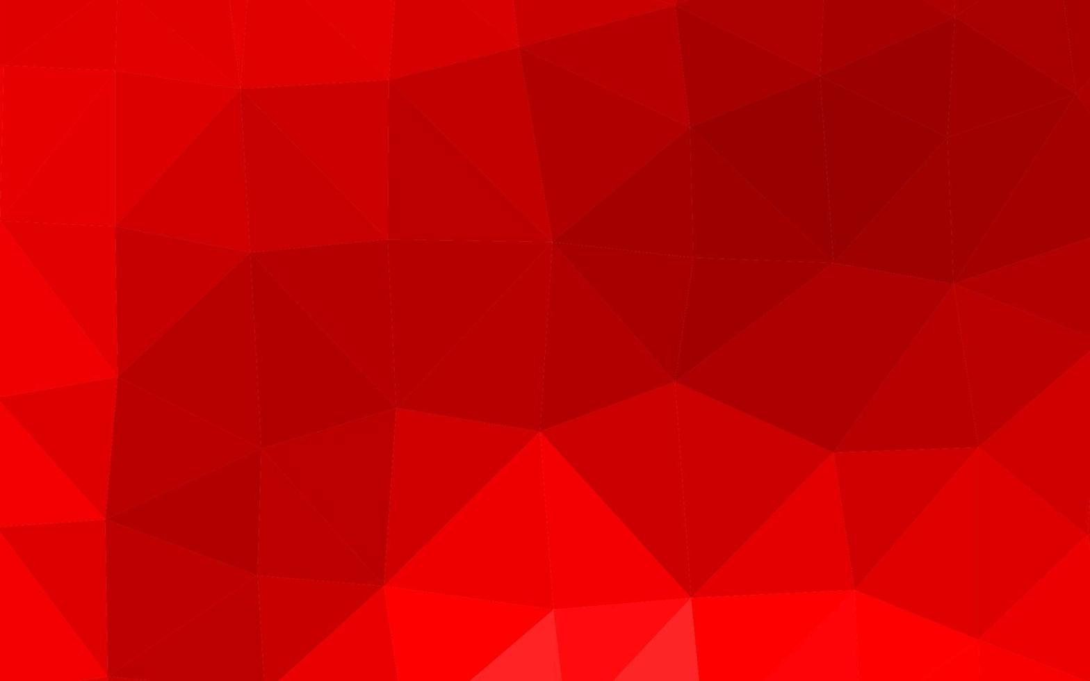 Light Red vector triangle mosaic template.