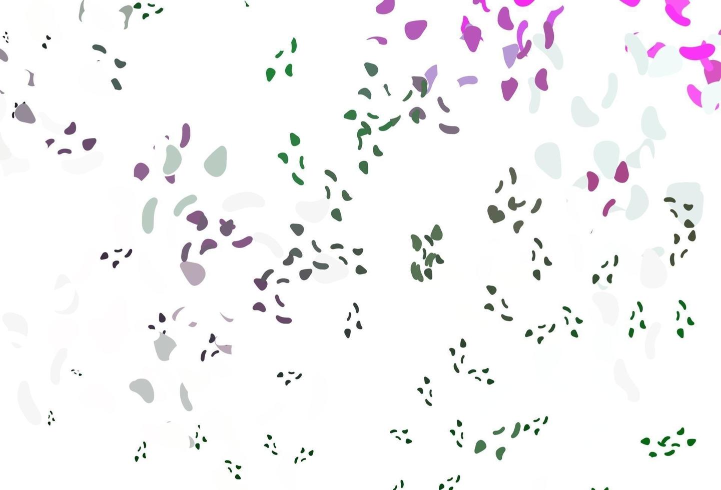 Light pink, green vector texture with random forms.