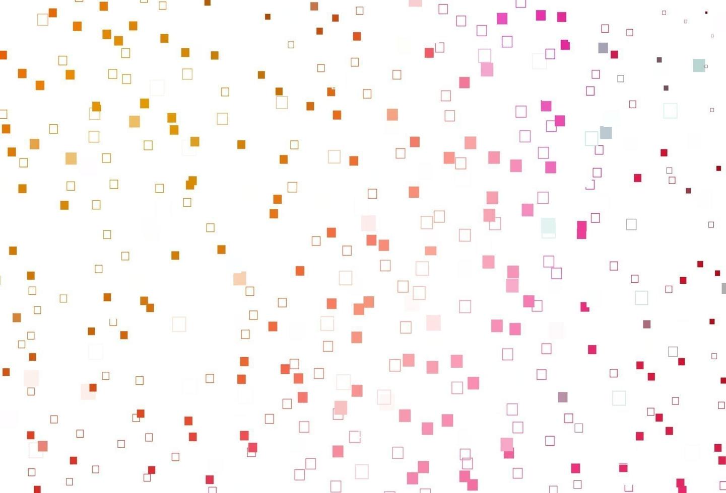 Light Pink, Yellow vector background with rectangles.