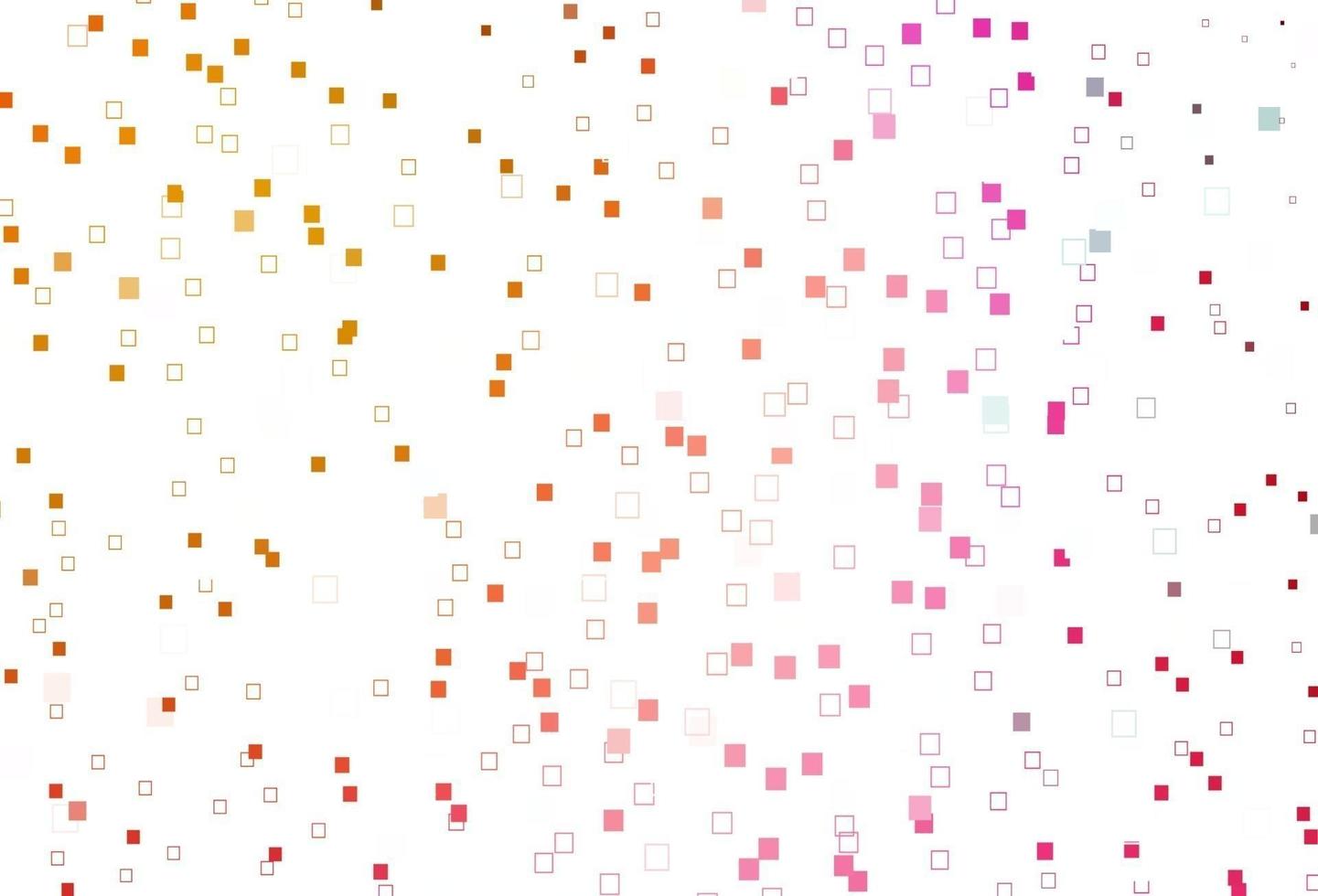 Light Pink, Yellow vector background with rectangles.