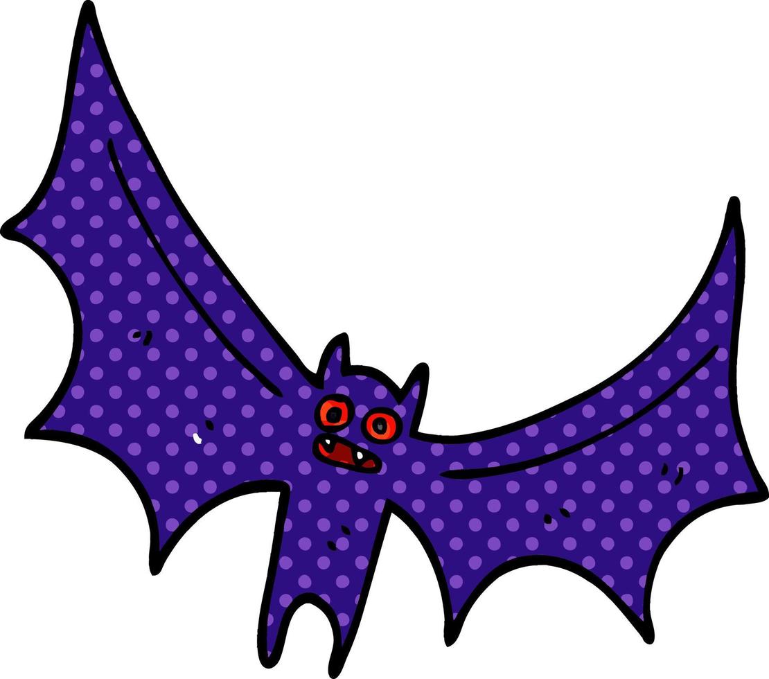 cartoon doodle bat vector