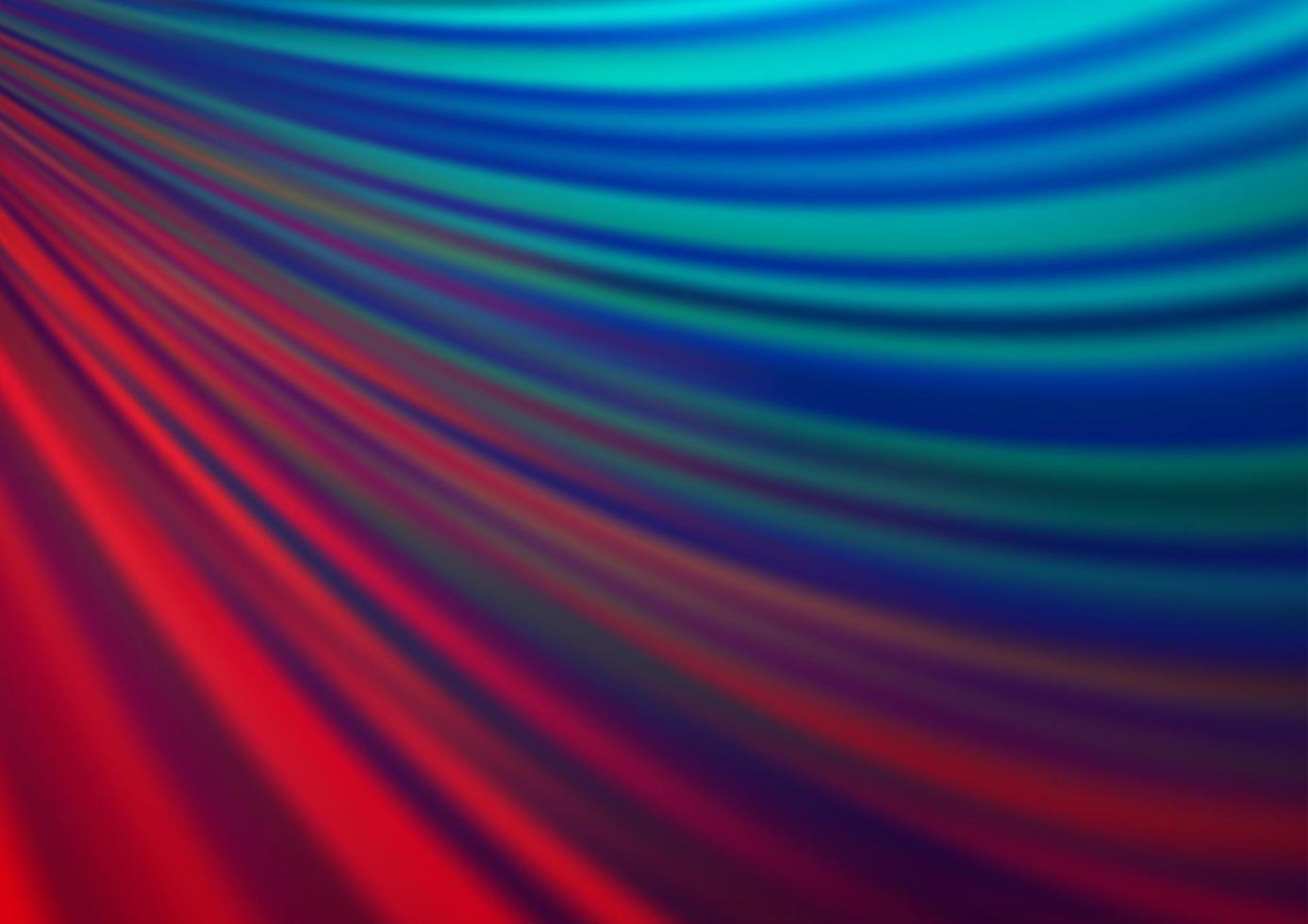 Dark Blue, Red vector pattern with bent ribbons.