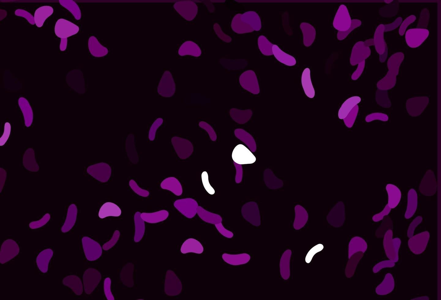 Light Purple vector template with memphis shapes.