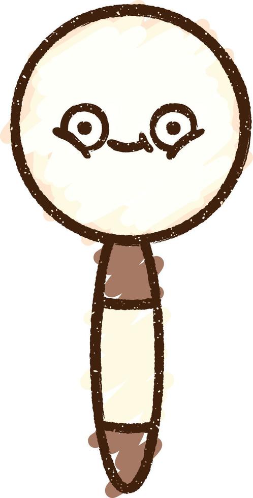 Spyglass Chalk Drawing vector