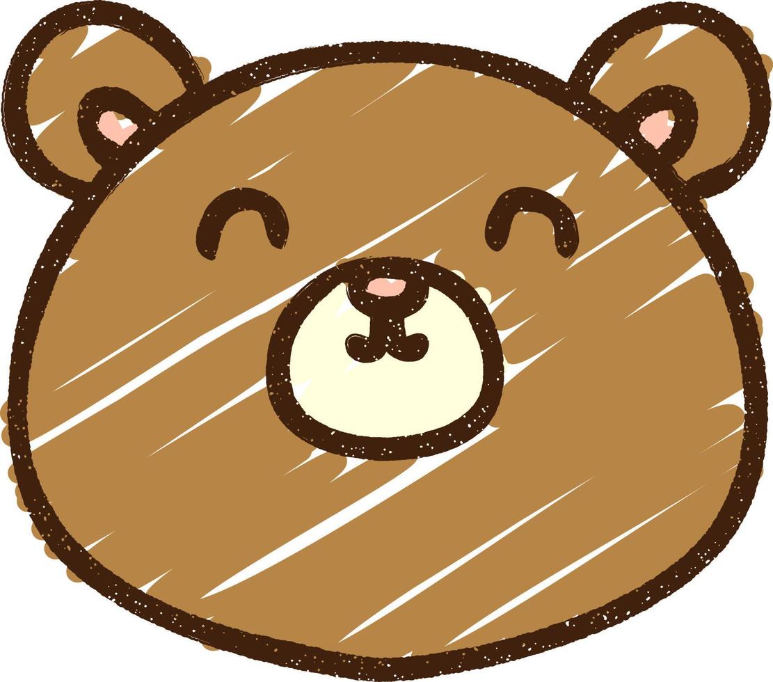Bear Chalk Drawing vector