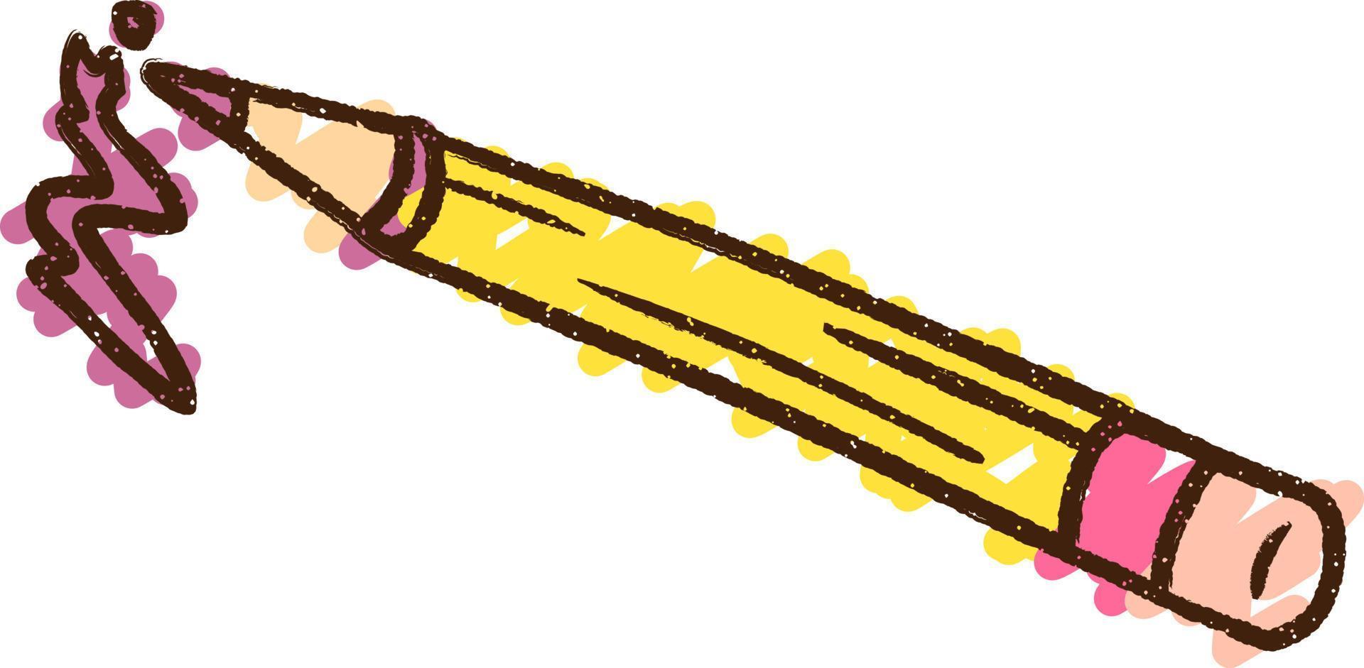 Pencil Chalk Drawing vector