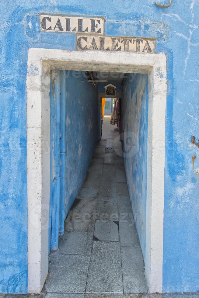 colorful houses of Burano Venice photo