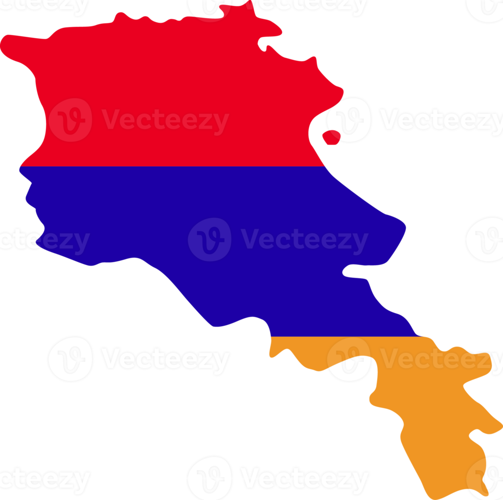 Armênia mapa cidade cor da bandeira do país. png