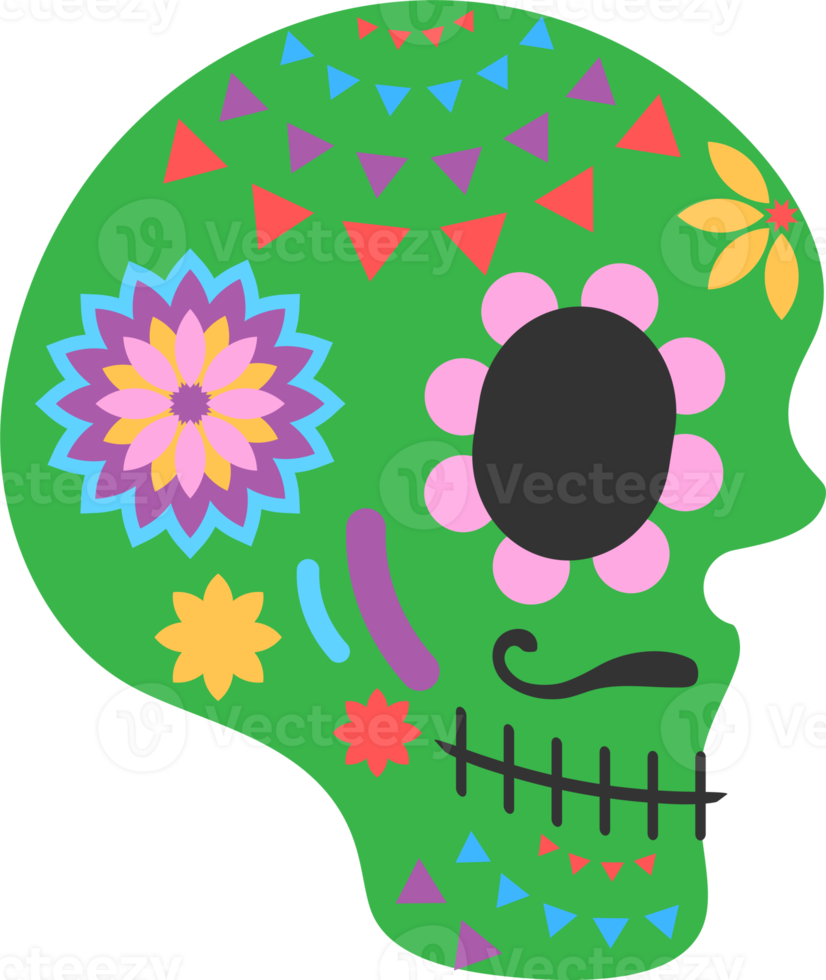 Day of the dead icon, png