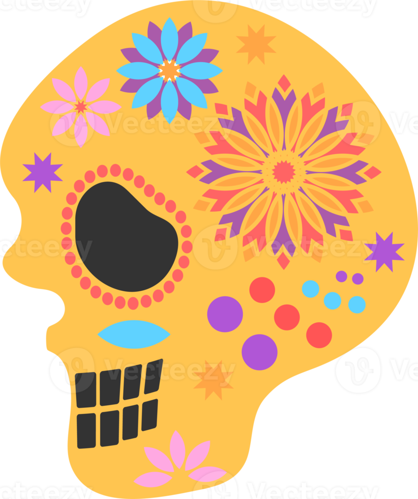 Day of the dead icon, png