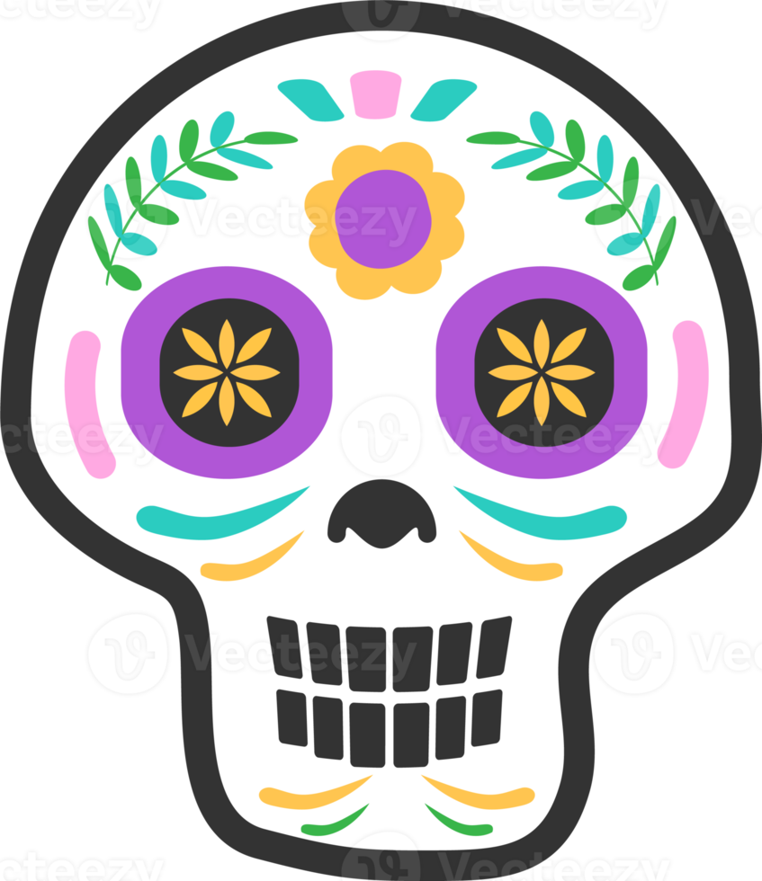 icono del día de los muertos, png